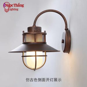 Đèn treo tường gắn tường Vintage ốp cột ngoài trời trang trí quán cà phê 220V VT29T1 Ngọc Thắng - Ảnh 3