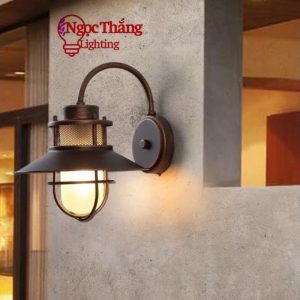 Đèn treo tường gắn tường Vintage ốp cột ngoài trời trang trí quán cà phê 220V VT29T1 Ngọc Thắng - Ảnh 4