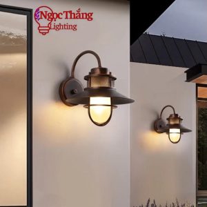 Đèn treo tường gắn tường Vintage ốp cột ngoài trời trang trí quán cà phê 220V VT29T1 Ngọc Thắng - Ảnh 6