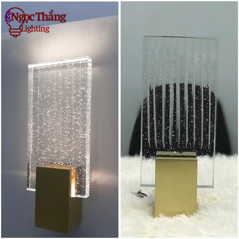 Đèn treo tường gắn tường pha lê cao cấp trang trí trong nhà cầu thang 8W Led 3 chế độ màu VPL25 Ngọc Thắng - Ảnh 25