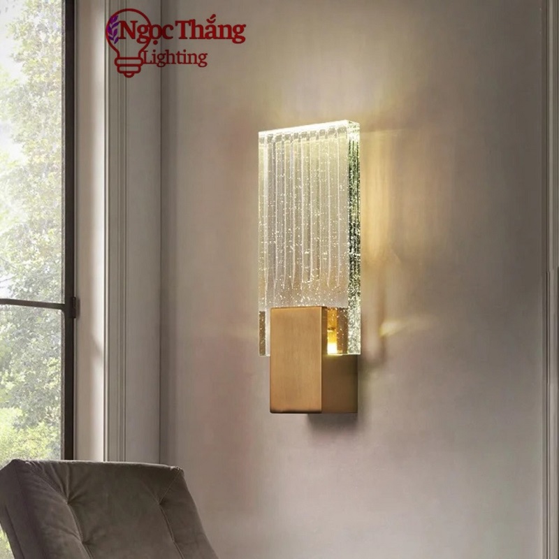 Đèn treo tường gắn tường pha lê cao cấp trang trí trong nhà cầu thang 8W Led 3 chế độ màu VPL25 Ngọc Thắng - Ảnh 20