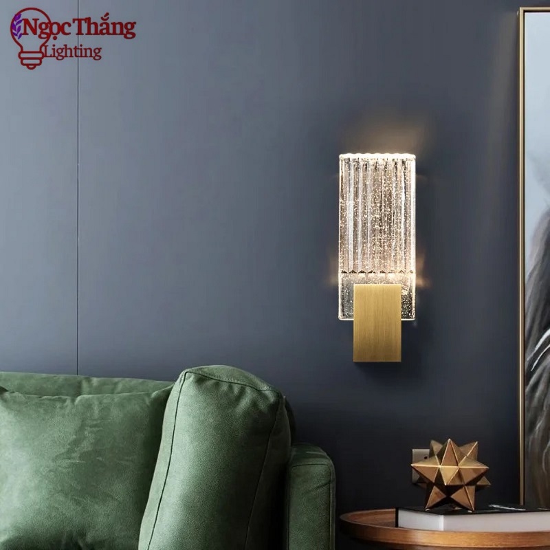 Đèn treo tường gắn tường pha lê cao cấp trang trí trong nhà cầu thang 8W Led 3 chế độ màu VPL25 Ngọc Thắng - Ảnh 19