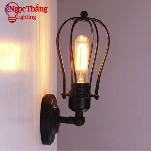 Alternative view of Đèn gắn tường treo tường rọ sắt trang trí cầu thang phòng ngủ quán cà phê V96 Ngọc Thắng