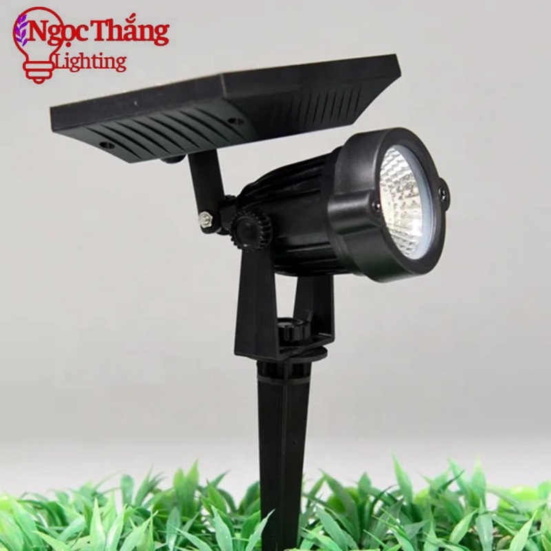 Đèn rọi ghim cỏ sân vườn năng lượng mặt trời trang trí ngoài trời Led 5W SV0701 Pin 2400mAh Ngọc Thắng - Ảnh 3