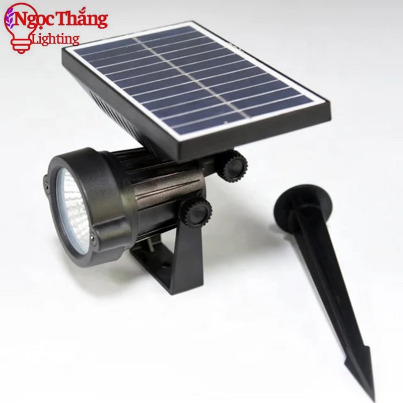 Đèn rọi ghim cỏ sân vườn năng lượng mặt trời trang trí ngoài trời Led 5W SV0701 Pin 2400mAh Ngọc Thắng - Ảnh 4