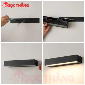 Alternative view of Đèn hắt tường treo tường 38cm trang trí ngoài trời trong nhà Led 20W 220V ODL7014 Ngọc Thắng