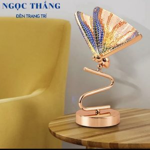 Alternative view of Đèn để bàn làm việc phòng ngủ cao cấp hình bướm đa sắc 8W Led 3 chế độ màu DB110 Ngọc Thắng
