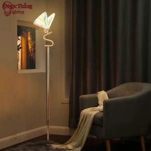 Đèn Cây Đọc Sách Hình Bướm Trang Trí Phòng Khách Phòng Ngủ 8W Led 3 chế độ màu DD110 Ngọc Thắng