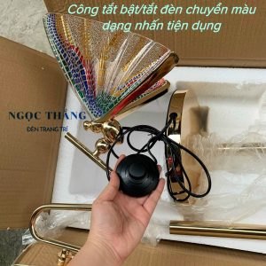 Đèn Cây Đọc Sách Hình Bướm Trang Trí Phòng Khách Phòng Ngủ 8W Led 3 chế độ màu DD110 Ngọc Thắng - Ảnh 9