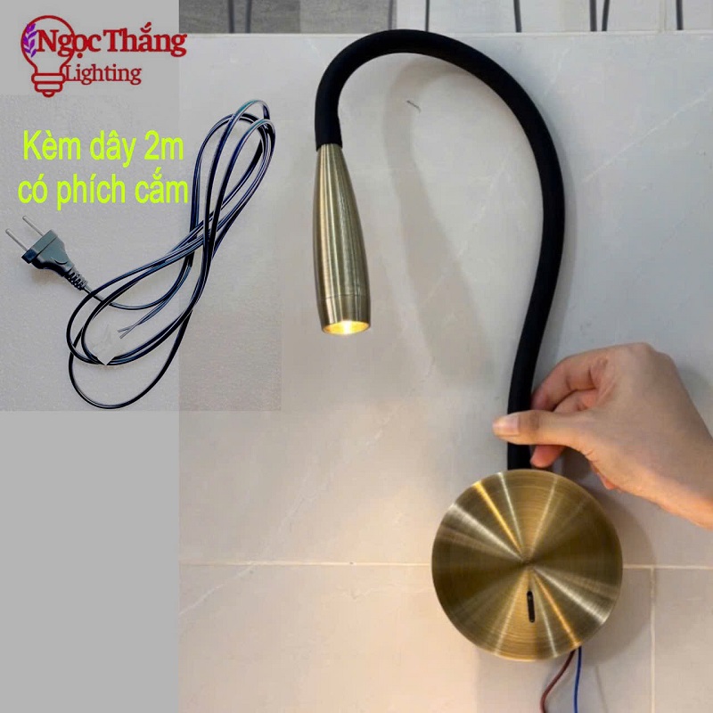 Đèn Led đọc sách chiếu tranh gắn tường phòng ngủ phòng khách 3W RO1439 Ngọc Thắng