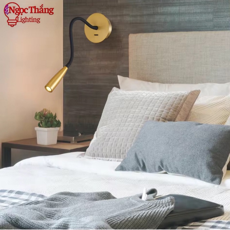 Đèn Led đọc sách chiếu tranh gắn tường phòng ngủ phòng khách 3W RO1439 Ngọc Thắng - Ảnh 12