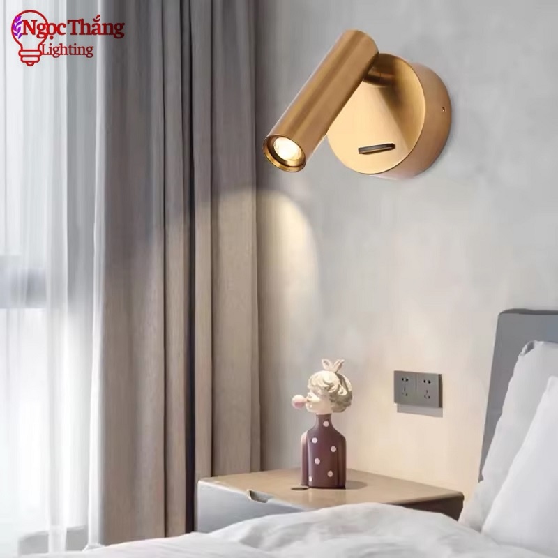 Đèn Led đọc sách gắn tường roị tranh phòng ngủ phòng khách Bảo hành 24 tháng 3W RO1446 Ngọc Thắng - Ảnh 6