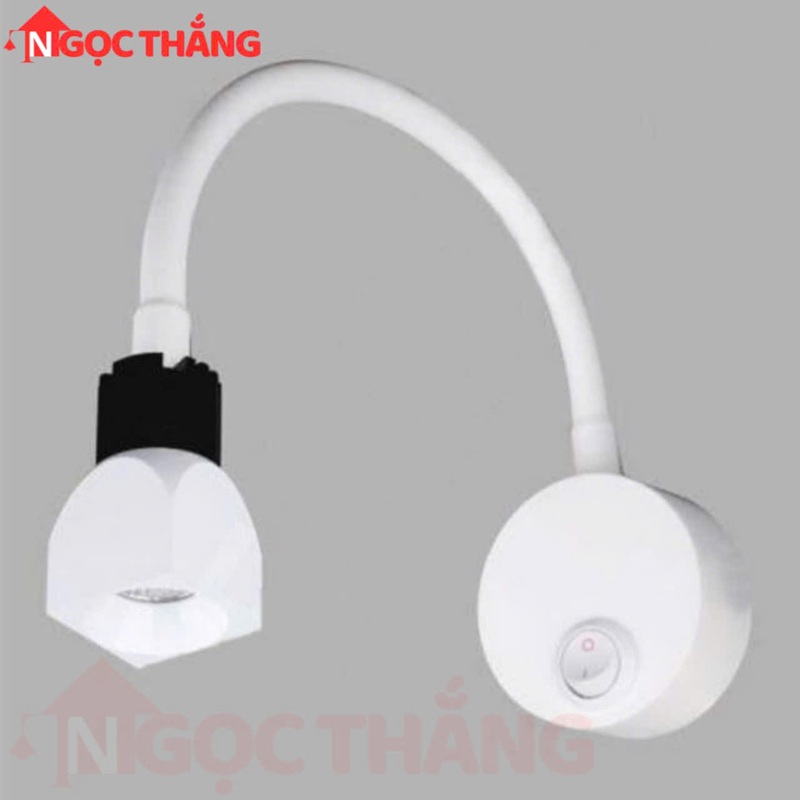 Đèn Led đọc sách rọi tranh gắn tường phòng ngủ phòng khách Led 3W PT6001C Ngọc Thắng