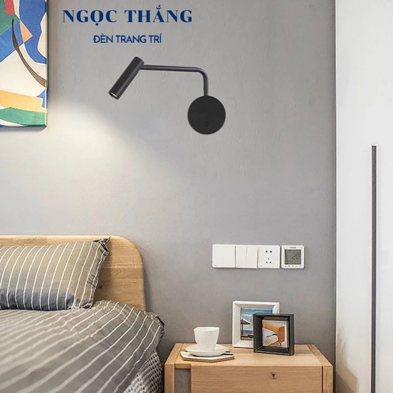 Đèn Led đọc sách xoay 180 độ treo tường phòng ngủ phòng khách Led 3W 220V VK72D Ngọc Thắng - Ảnh 4