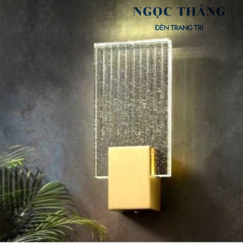 Đèn treo tường gắn tường pha lê cao cấp trang trí trong nhà cầu thang 8W Led 3 chế độ màu VPL25 Ngọc Thắng - Ảnh 12
