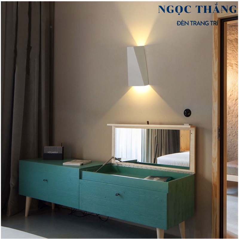 Đèn Led treo tường hắt tường trang trí trong nhà cầu thang ánh sáng vàng Led 8W 220V GT355 Ngọc Thắng - Ảnh 3