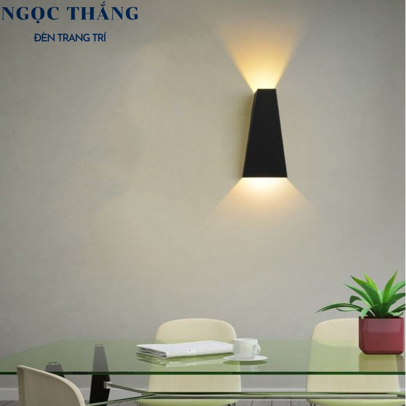 Đèn Led treo tường hắt tường trang trí trong nhà cầu thang ánh sáng vàng Led 8W 220V GT355 Ngọc Thắng - Ảnh 5
