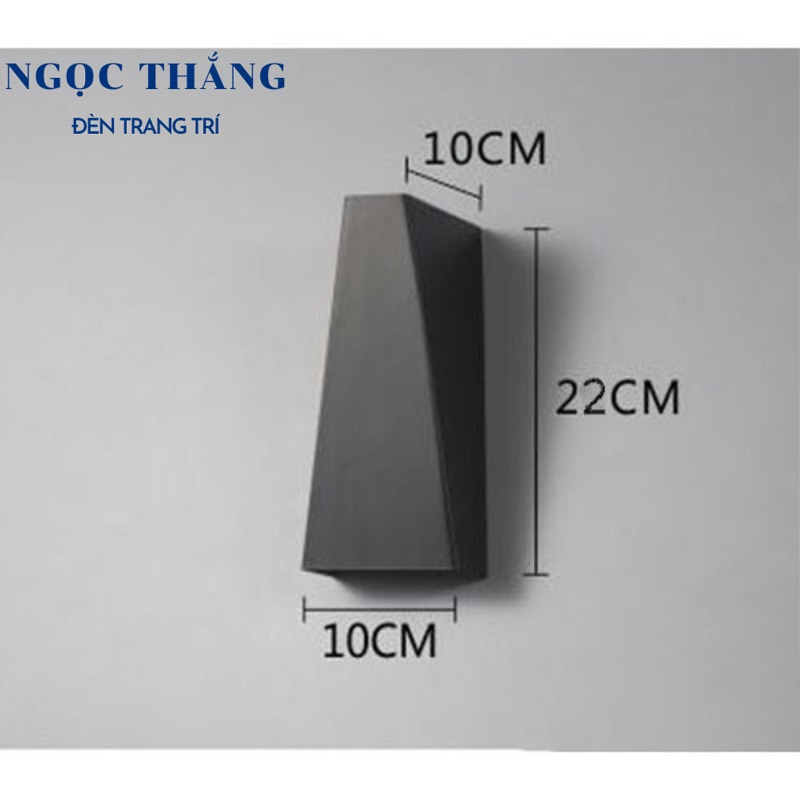 Đèn Led treo tường hắt tường trang trí trong nhà cầu thang ánh sáng vàng Led 8W 220V GT355 Ngọc Thắng - Ảnh 4