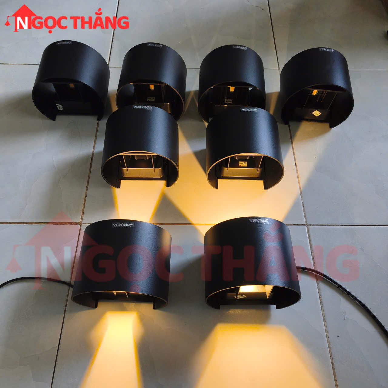 Đèn Led hắt tường ngoài trời trang trí trong nhà Led 10W 220V VNT3030 Ngọc Thắng - Ảnh 3