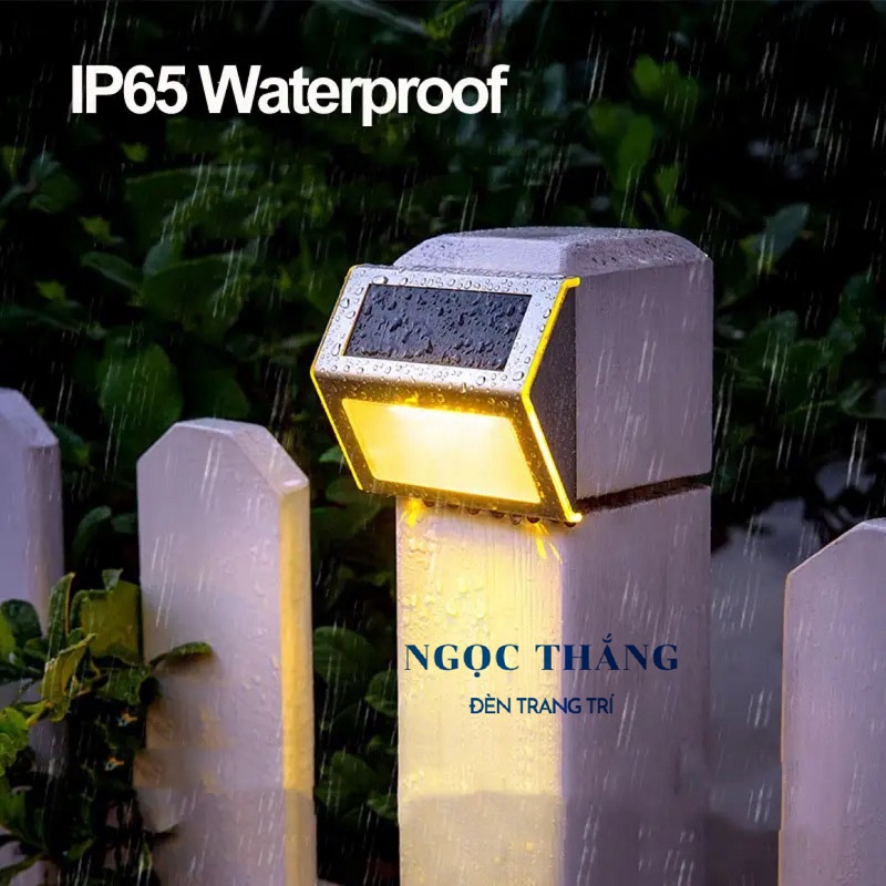 Đèn Led năng lượng mặt trời cảm biến tự động trang trí sân vườn hàng rào cầu thang ACT608 Ngọc Thắng - Ảnh 7