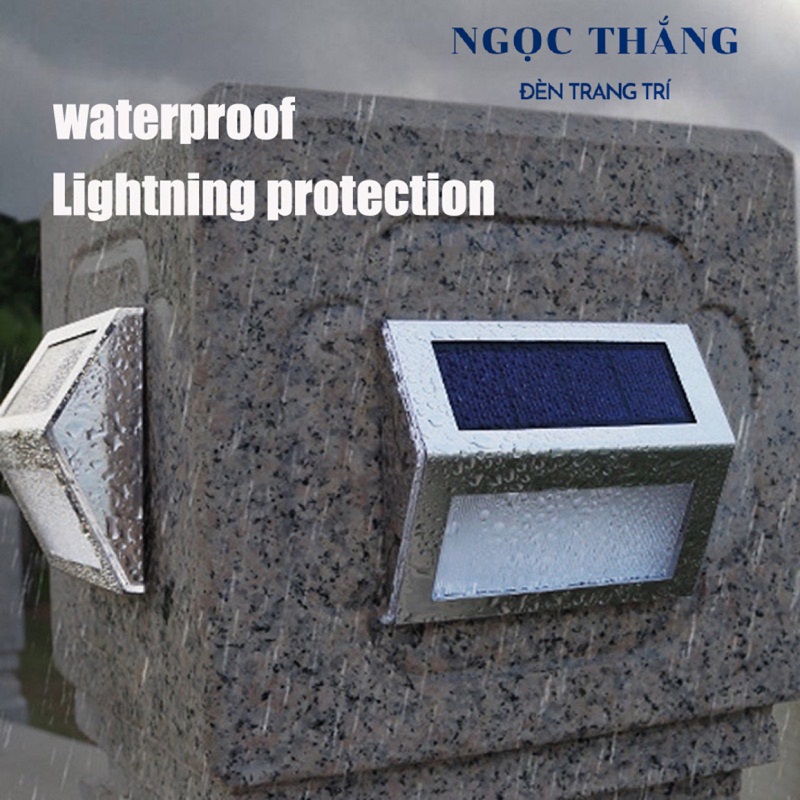 Đèn Led năng lượng mặt trời cảm biến tự động trang trí sân vườn hàng rào cầu thang ACT608 Ngọc Thắng - Ảnh 10