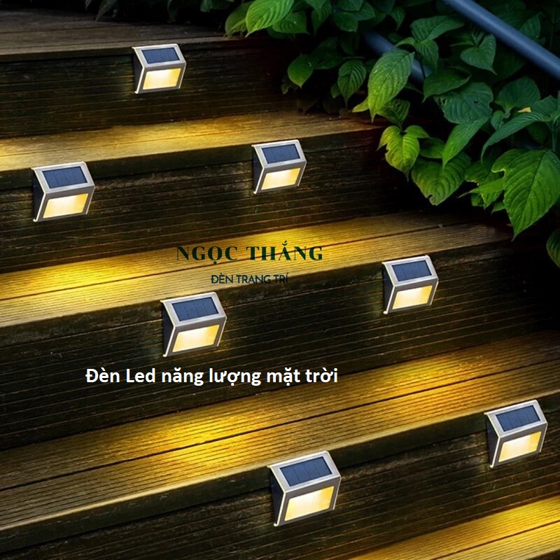 Đèn Led năng lượng mặt trời cảm biến tự động trang trí sân vườn hàng rào cầu thang ACT608 Ngọc Thắng - Ảnh 3