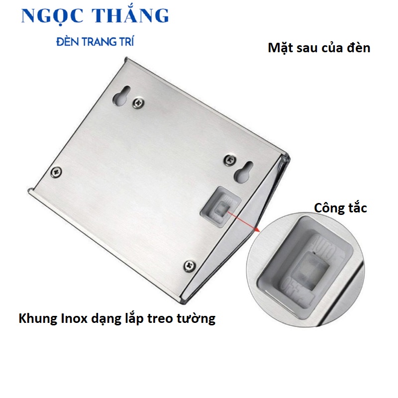 Đèn Led năng lượng mặt trời cảm biến tự động trang trí sân vườn hàng rào cầu thang ACT608 Ngọc Thắng - Ảnh 5