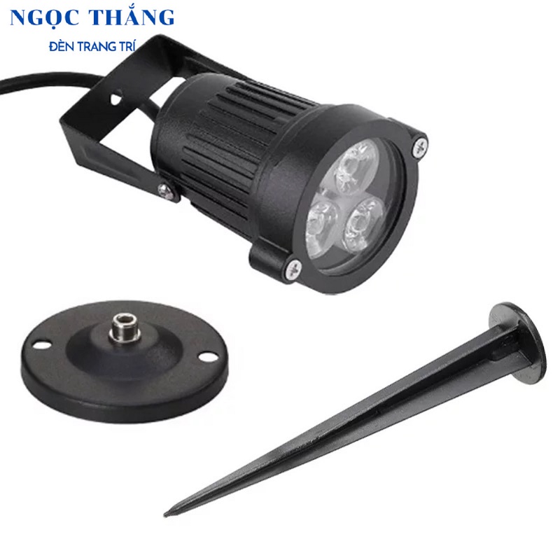 Đèn Led rọi sân vườn ngoài trời đế ghim đế ngồi ánh sáng vàng Led 3W 220V SV2505 Ngọc Thắng - Ảnh 9
