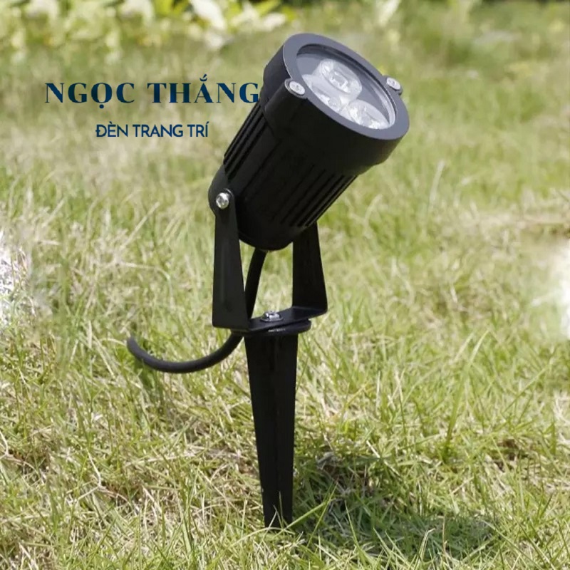 Đèn Led rọi sân vườn ngoài trời đế ghim đế ngồi ánh sáng vàng Led 3W 220V SV2505 Ngọc Thắng - Ảnh 8