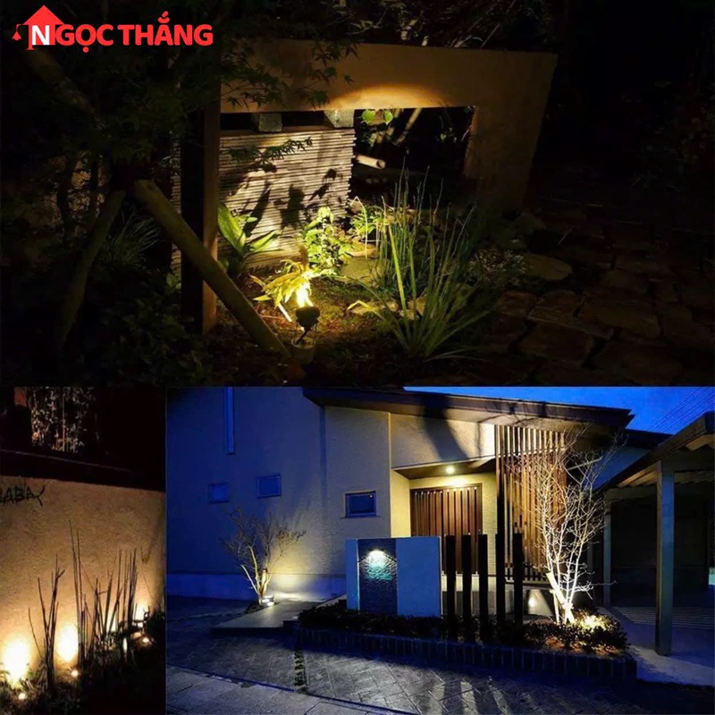 Đèn rọi cột ngoài trời đèn rọi sân vườn Led 7W 220V VNT79 Ngọc Thắng - Ảnh 6