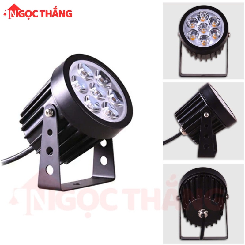 Đèn rọi cột ngoài trời đèn rọi sân vườn Led 7W 220V VNT79 Ngọc Thắng
