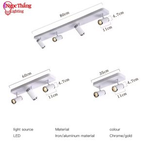 Đèn Led Rọi Tranh 3 Bóng Trang Trí Phòng Ngủ Phòng Khách Led 15W 220V RT9118T3 Ngọc Thắng - Ảnh 3