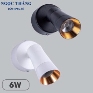 Đèn rọi tranh ảnh gắn tường phòng ngủ phòng khách bảo hành 24 tháng Led vàng 6W PT97A Ngọc Thắng