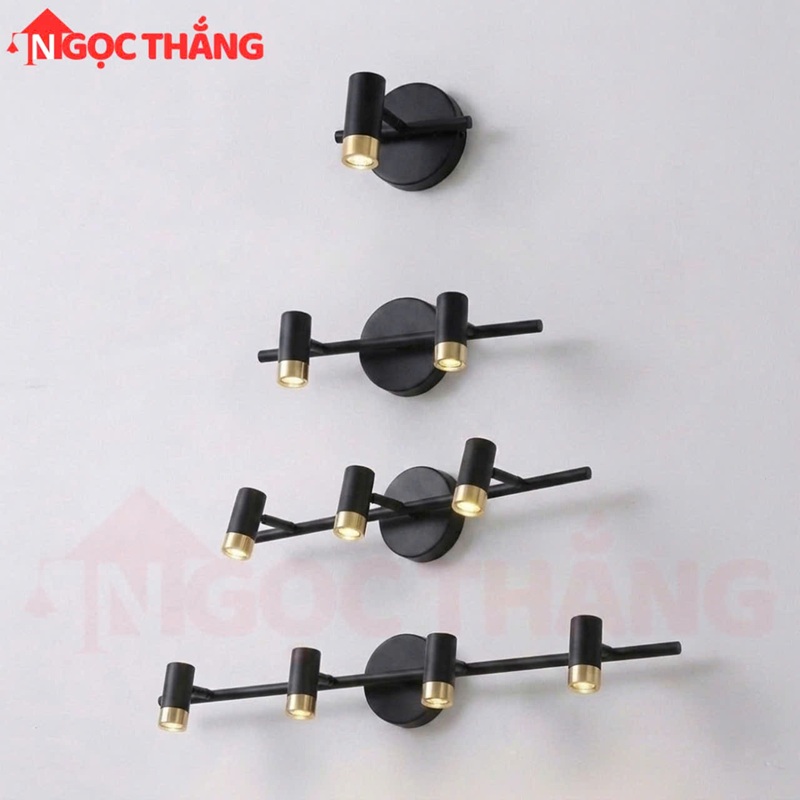 Đèn Led Soi Tranh Soi Gương 4 Bóng Trang Trí Trong Nhà  Ánh Sáng Vàng 20W PT6270/4B Ngọc Thắng