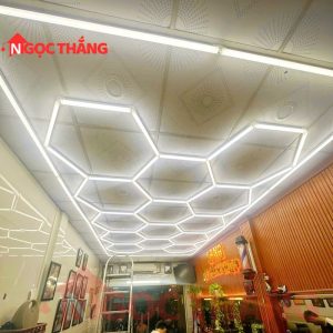 Đèn LED tổ ong lục giác siêu sáng 672W kích thước 484cm x 243cm trang trí GARAGE MS1003 Ngọc Thắng - Ảnh 3
