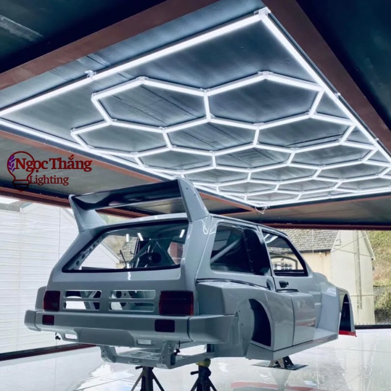 Đèn LED tổ ong lục giác siêu sáng 672W kích thước 484cm x 243cm trang trí GARAGE MS1003 Ngọc Thắng - Ảnh 7