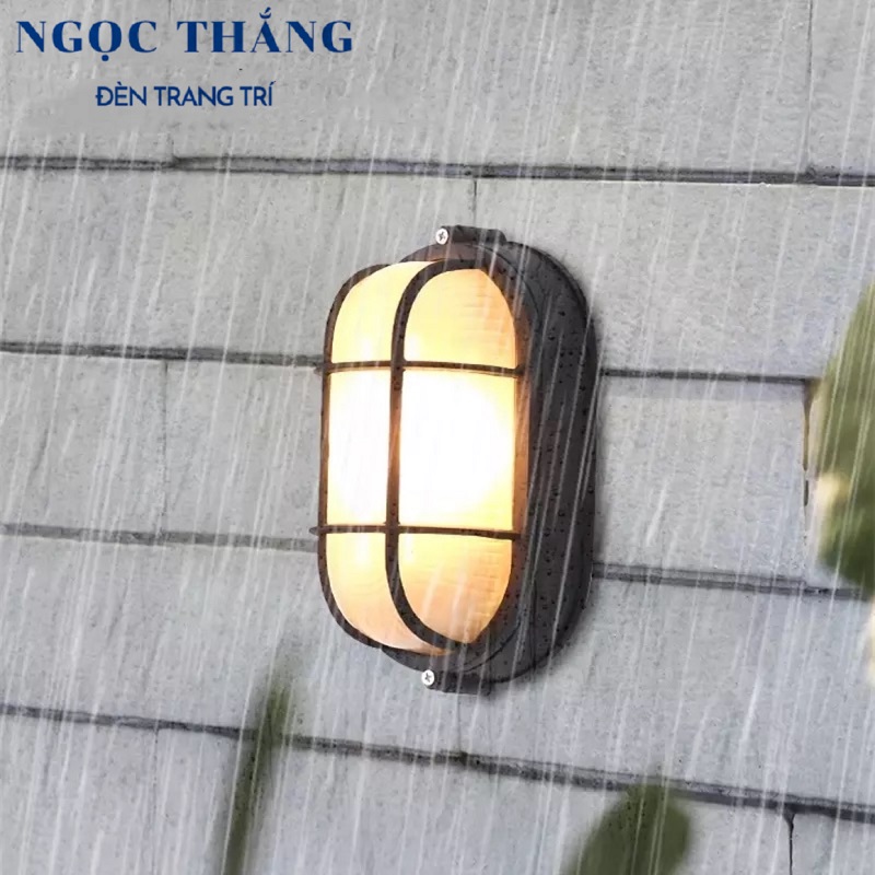 Đèn treo tường gắn tường trang trí trong nhà ngoài trời chống nước 9W E27 220V VNT9503 Ngọc Thắng - Ảnh 10