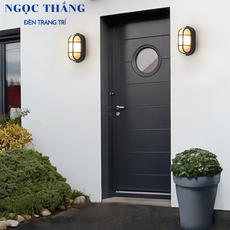 Đèn treo tường gắn tường trang trí trong nhà ngoài trời chống nước 9W E27 220V VNT9503 Ngọc Thắng - Ảnh 9