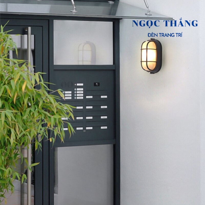 Đèn treo tường gắn tường trang trí trong nhà ngoài trời chống nước 9W E27 220V VNT9503 Ngọc Thắng - Ảnh 7