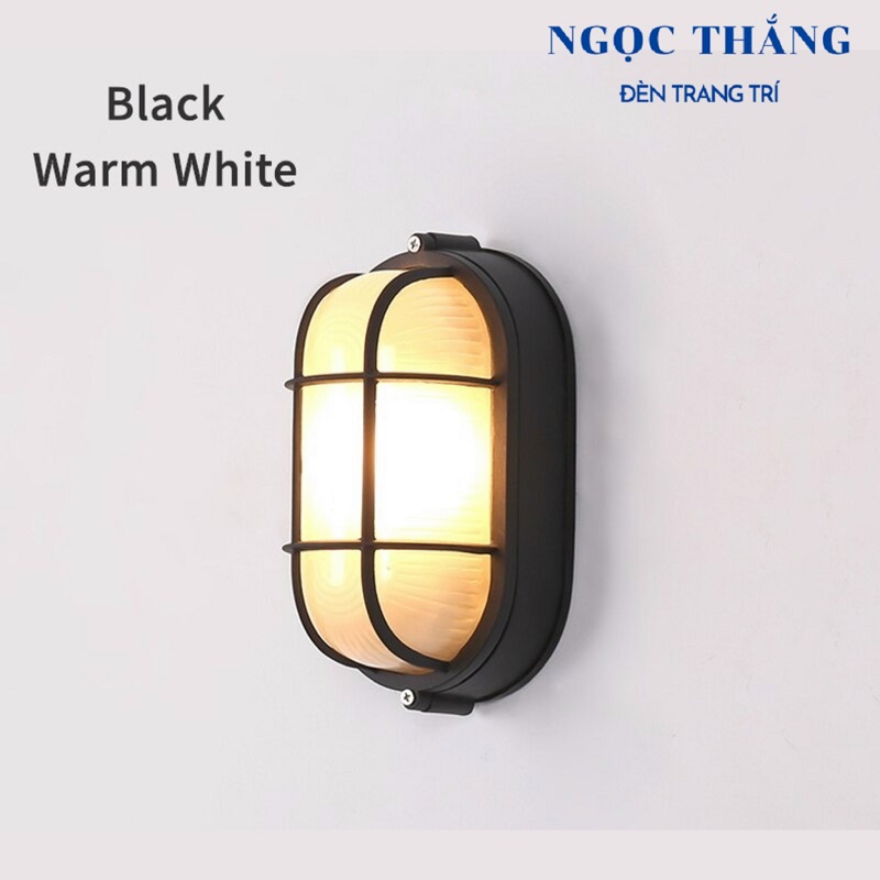 Đèn treo tường gắn tường trang trí trong nhà ngoài trời chống nước 9W E27 220V VNT9503 Ngọc Thắng - Ảnh 6