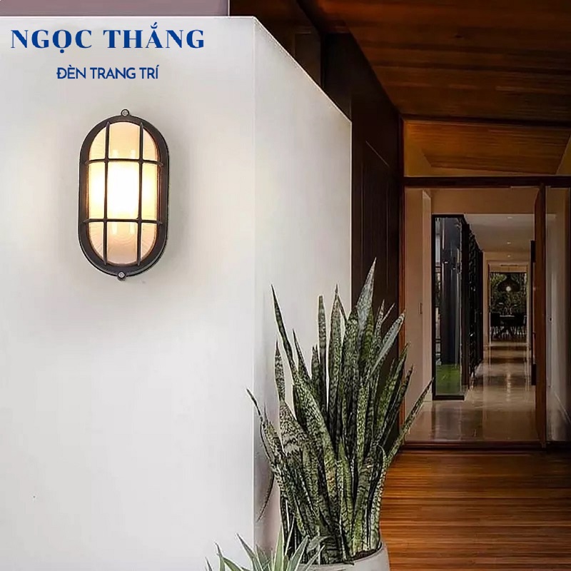 Đèn treo tường gắn tường trang trí trong nhà ngoài trời chống nước 9W E27 220V VNT9503 Ngọc Thắng - Ảnh 5