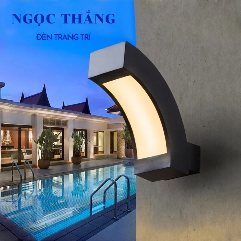 Đèn treo tường hắt tường ngoài trời trang trí cầu thang Led 12W 220V VNT131 Ngọc Thắng