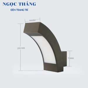 Alternative view of Đèn treo tường hắt tường ngoài trời trang trí cầu thang Led 12W 220V VNT131 Ngọc Thắng