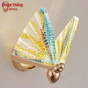 Đèn Led treo tường ốp tường hình bướm trang trí phòng ngủ phòng khách cầu thang 8W Led 3 chế độ màu VPL110 Ngọc Thắng - Ảnh 5