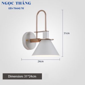 Alternative view of Đèn ốp tường gắn tường trang trí phòng ngủ quán cà phê VK91 Ngọc Thắng (Kèm bóng Led bulb 12W ánh sáng vàng)