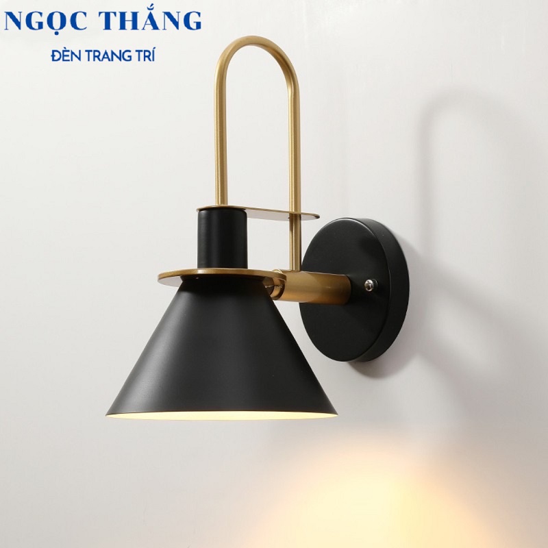 Đèn ốp tường gắn tường trang trí phòng ngủ quán cà phê VK91 Ngọc Thắng (Kèm bóng Led bulb 12W ánh sáng vàng)