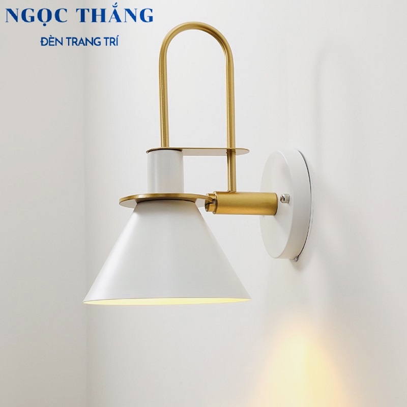 Đèn ốp tường gắn tường trang trí phòng ngủ quán cà phê VK91 Ngọc Thắng (Kèm bóng Led bulb 12W ánh sáng vàng) - Ảnh 8