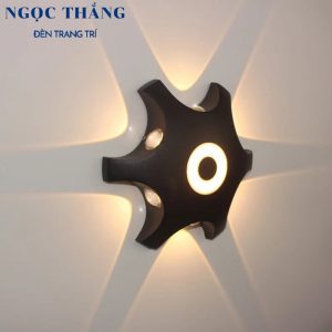 Alternative view of Đèn Led treo tường hắt tường ngoài trời trong nhà 6 tia Led 8W 220V VNT6019 Ngọc Thắng