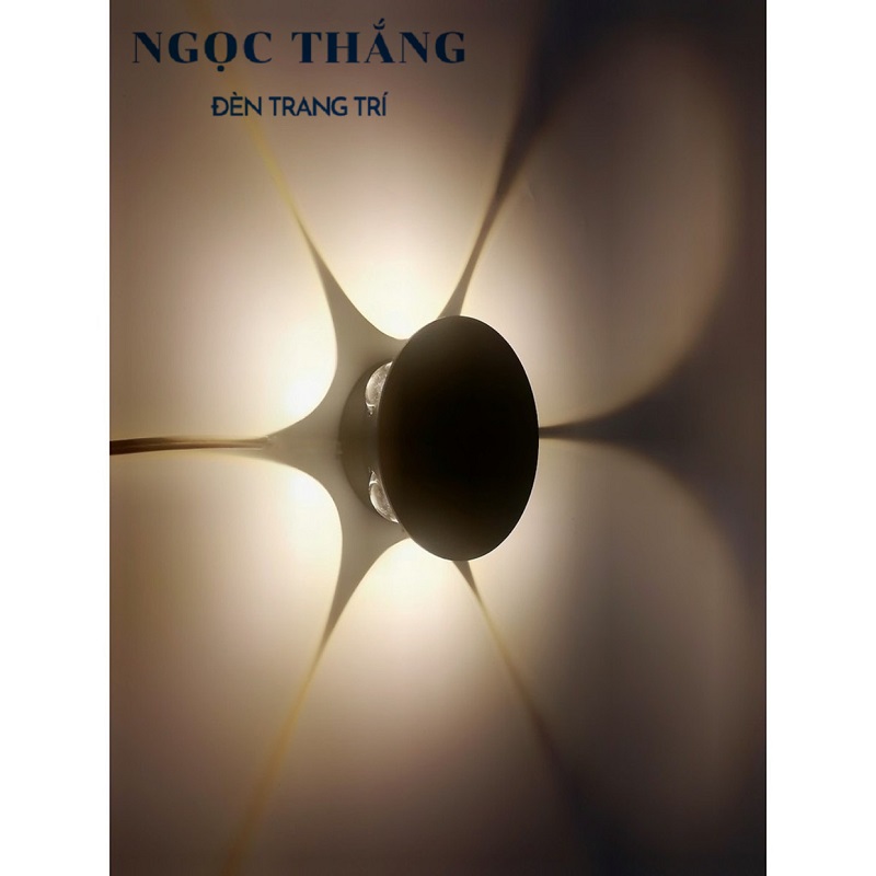 Đèn Led treo tường hắt tường trang trí ngoài trời trong nhà Led 6W 220V VNT070B Ngọc Thắng - Ảnh 9