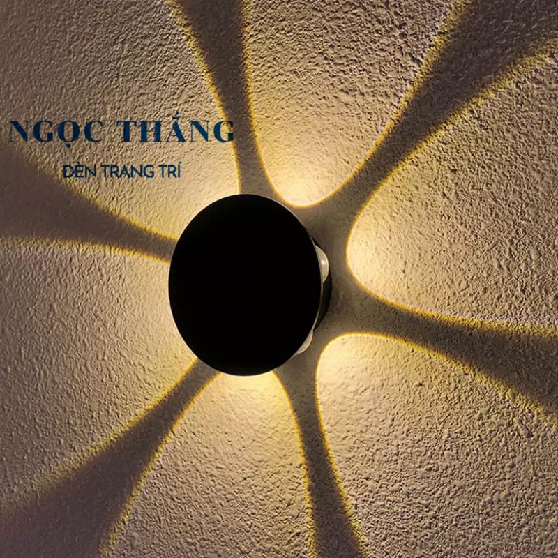 Đèn Led treo tường hắt tường trang trí ngoài trời trong nhà Led 6W 220V VNT070B Ngọc Thắng